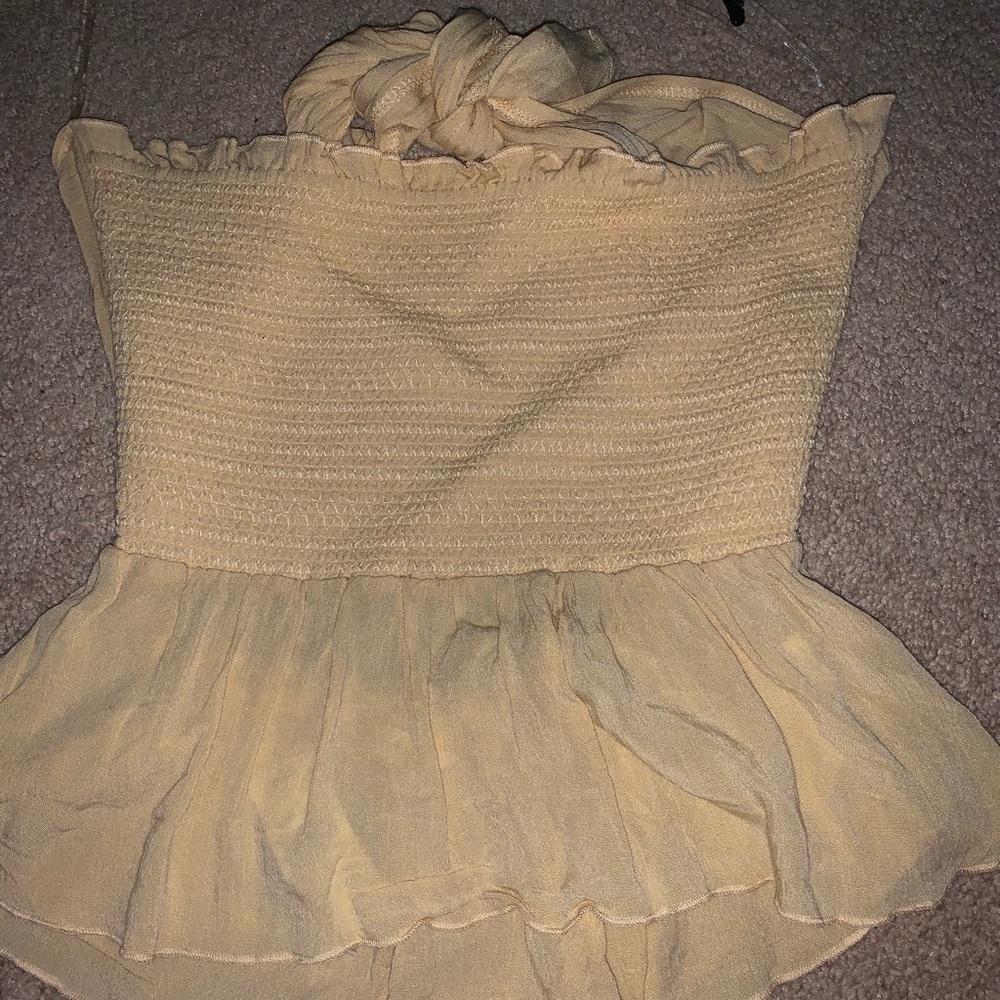 NWT yellow Pacsun tube top
